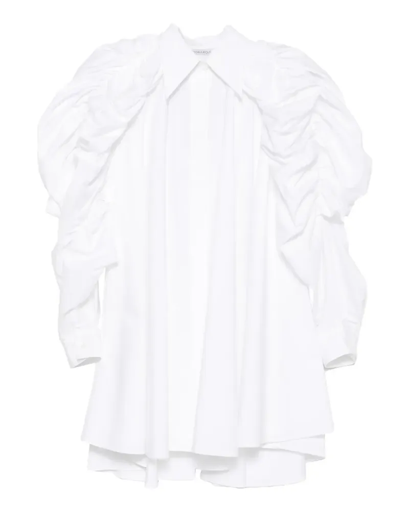 Viktor & Rolf Gerüschtes Pumpkin Minikleid - Weiß Weiß