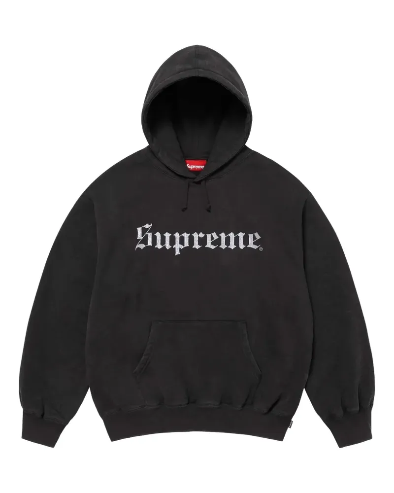 Supreme Being logo-print hoodie - Schwarz Schwarz