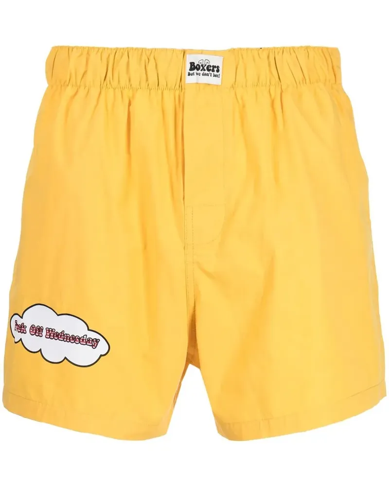 DUO Ltd Boxershorts mit grafischem Print - Gelb Gelb