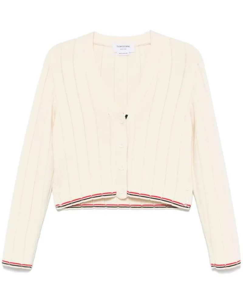Thom Browne Gerippter Cardigan - Nude Nude
