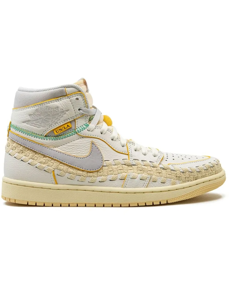 Jordan x Union Air  1 High OG Woven Sneakers - Nude Nude