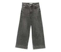 Jeans mit weitem Bein - Grau