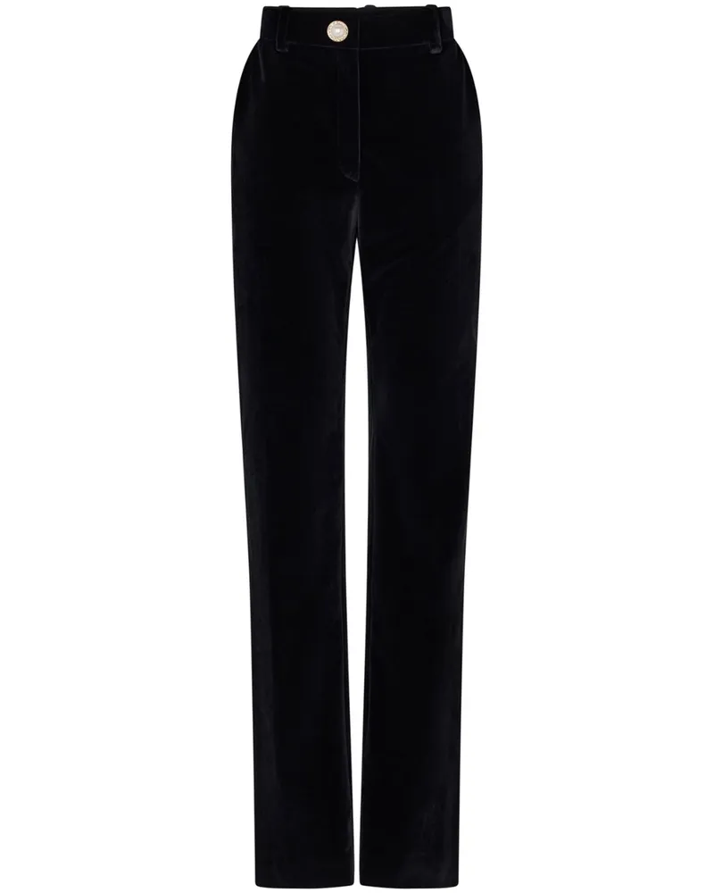 Paco Rabanne Hose mit hohem Bund - Schwarz Schwarz