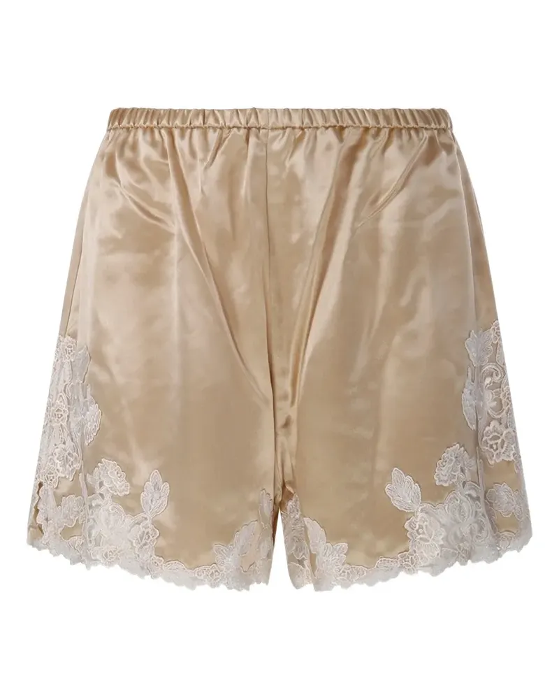 By Malene Birger Eri Shorts mit Spitzenbesatz - Nude Nude