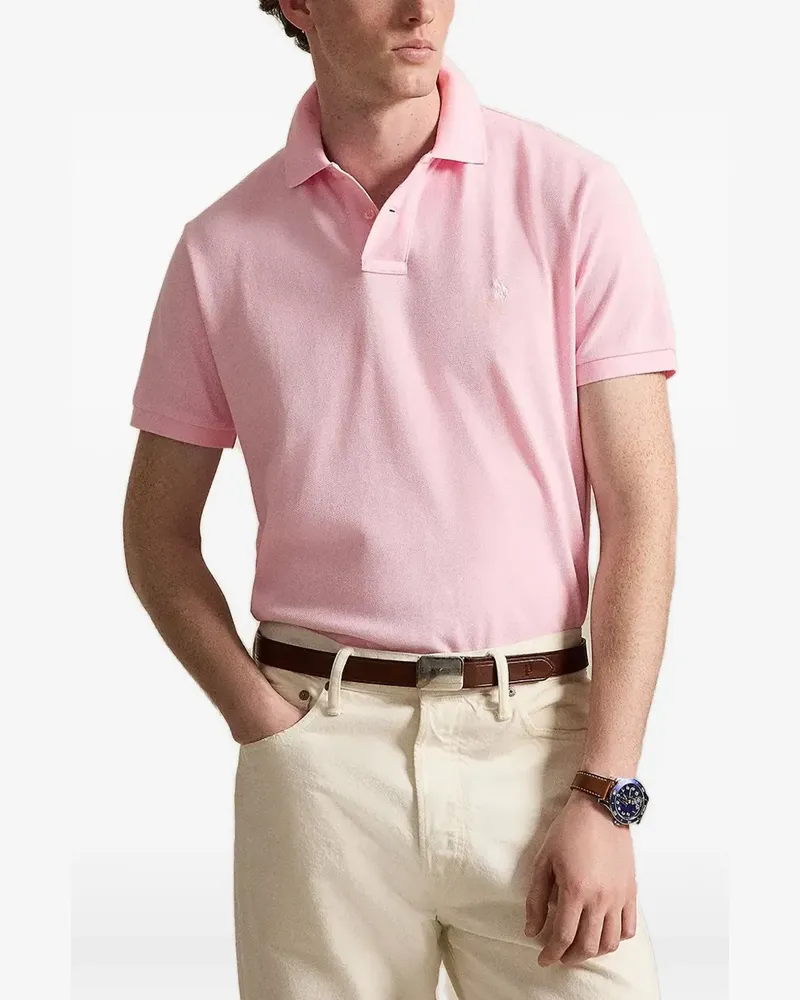 Ralph Lauren Piqué-Poloshirt mit Logo-Stickerei - Rosa Rosa