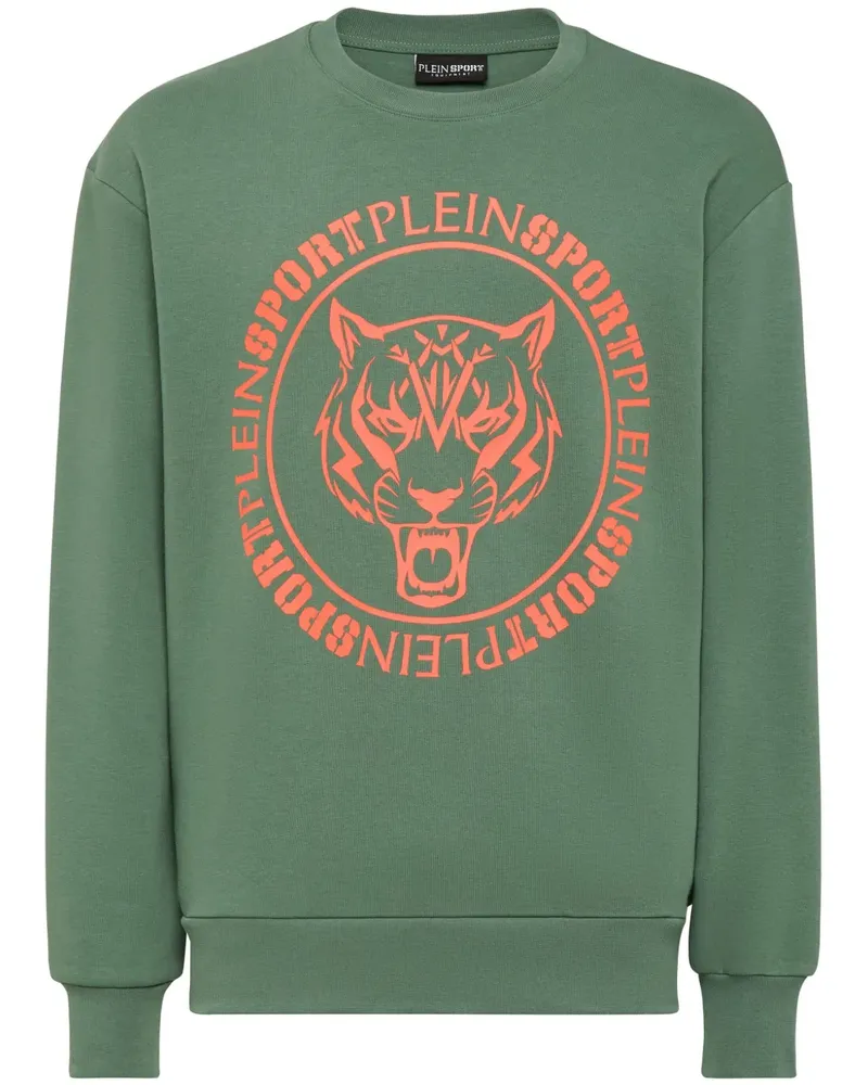 Philipp Plein Sweatshirt mit Tiger - Grün Grün