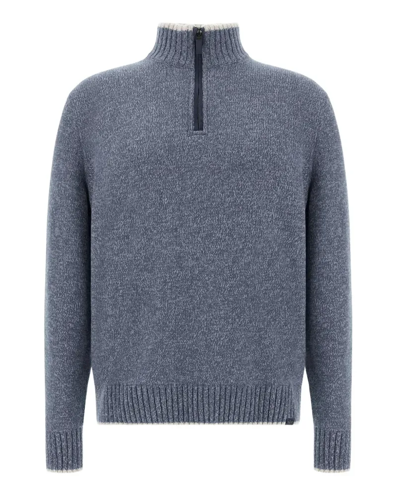 Paul & Shark Strickpullover mit Reißverschluss - Blau Blau