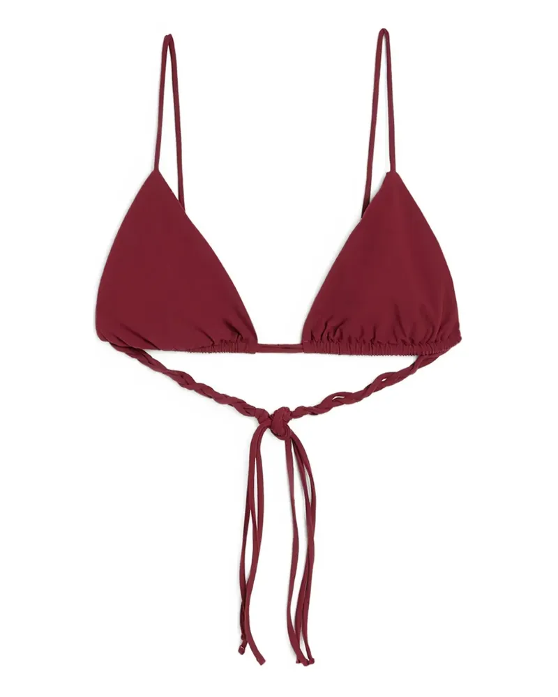 Jil Sander Triangel-Bikini aus Jersey - Rot Rot