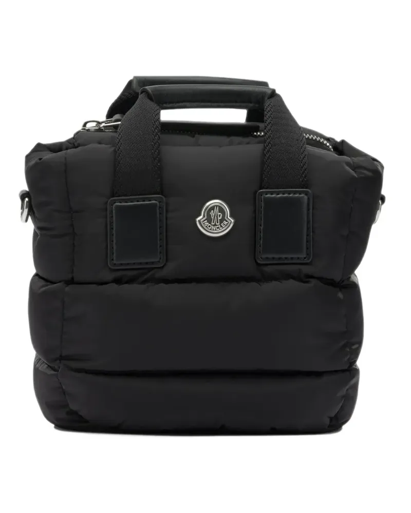 Moncler micro Caradoc quilted tote bag - Schwarz Schwarz