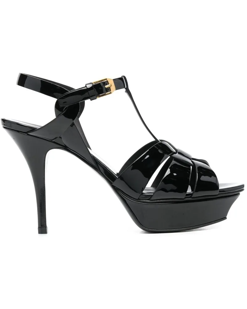 Saint Laurent Tribute Sandalen 115mm - Schwarz Schwarz