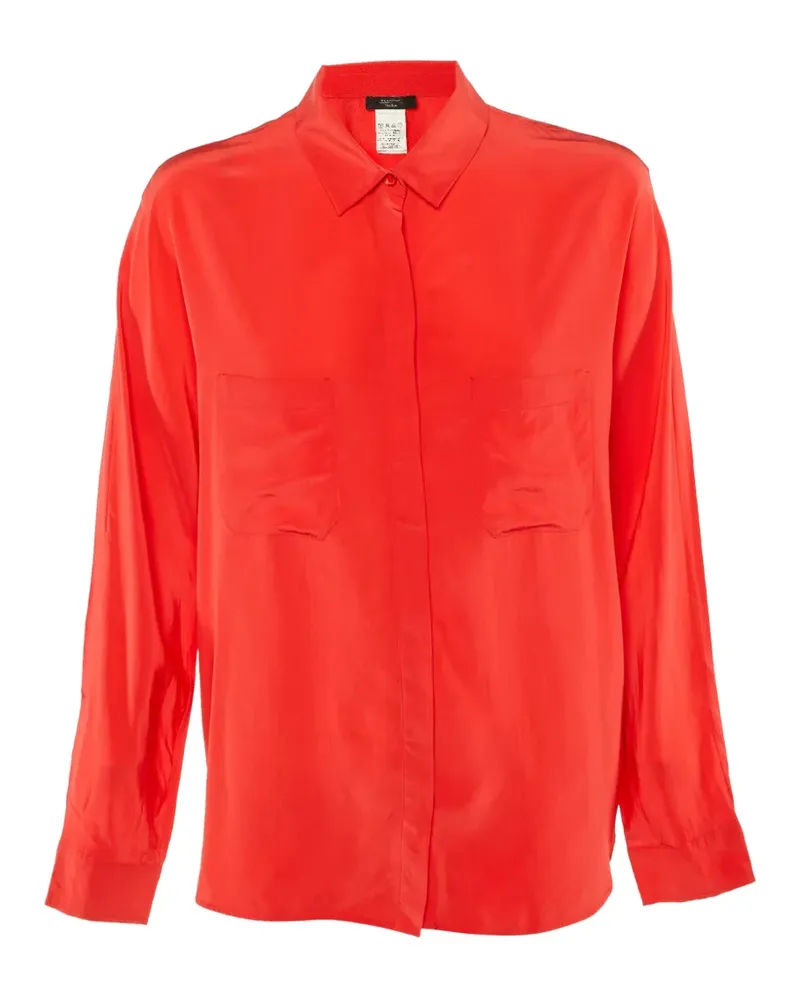 Max Mara button-front silk blouse - Rot Rot