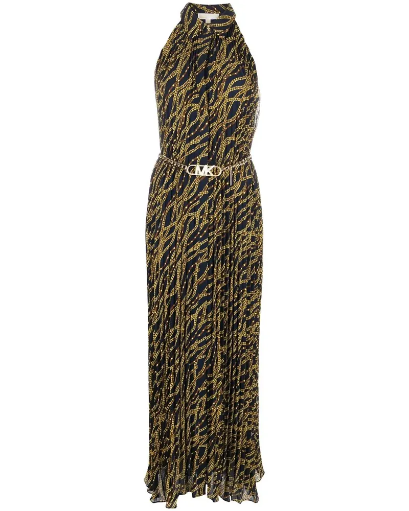 Michael Kors Maxikleid mit Print - Blau Blau