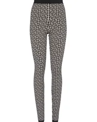 Balmain Leggings mit hohem Bund Schwarz