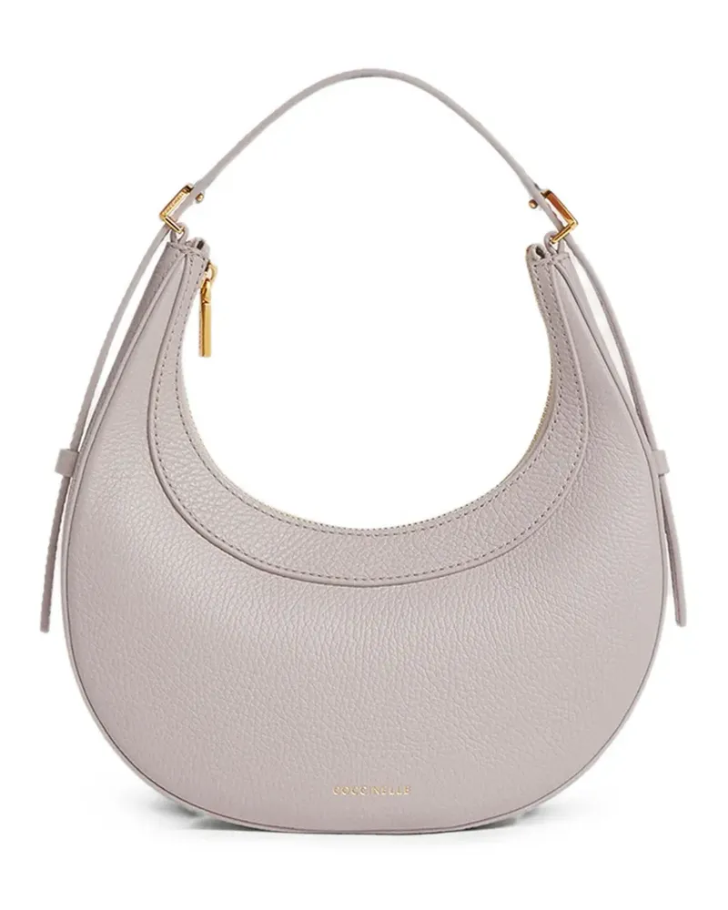 Coccinelle Mini Whisper Tote Bag aus gekörntem Leder - Grau Grau