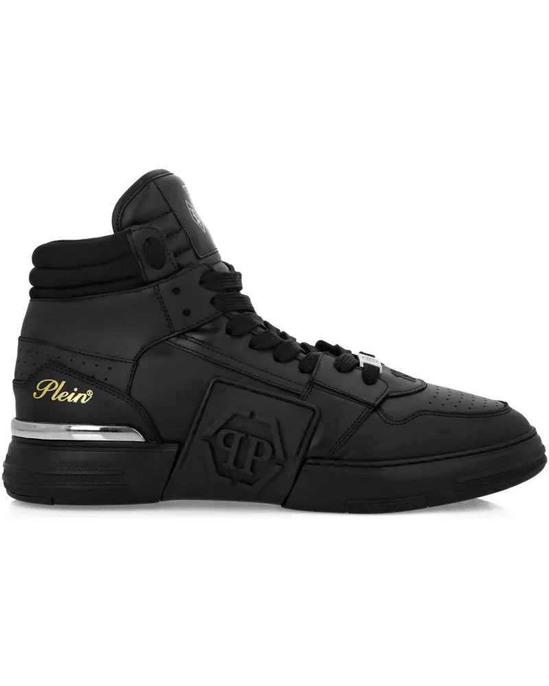 Philipp Plein Hexagon High-Top-Sneakers - Schwarz Schwarz