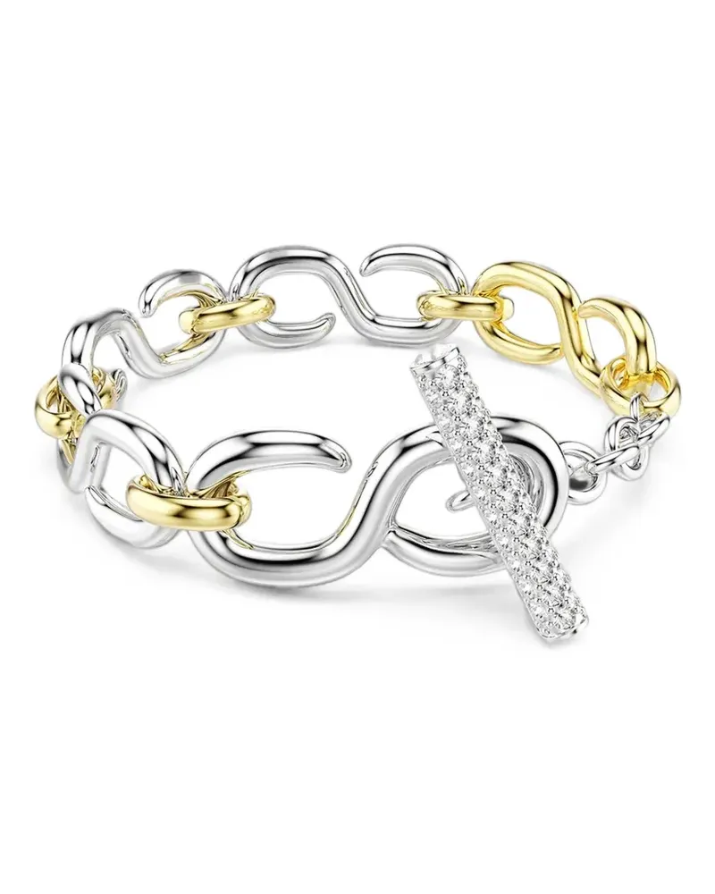 Swarovski Dextera crystal-embellished chain-link bracelet - Silber Silber