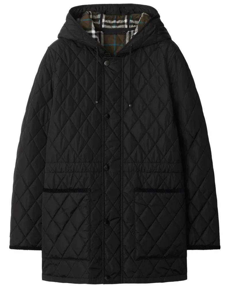 Burberry Gesteppter Devon Parka - Schwarz Schwarz