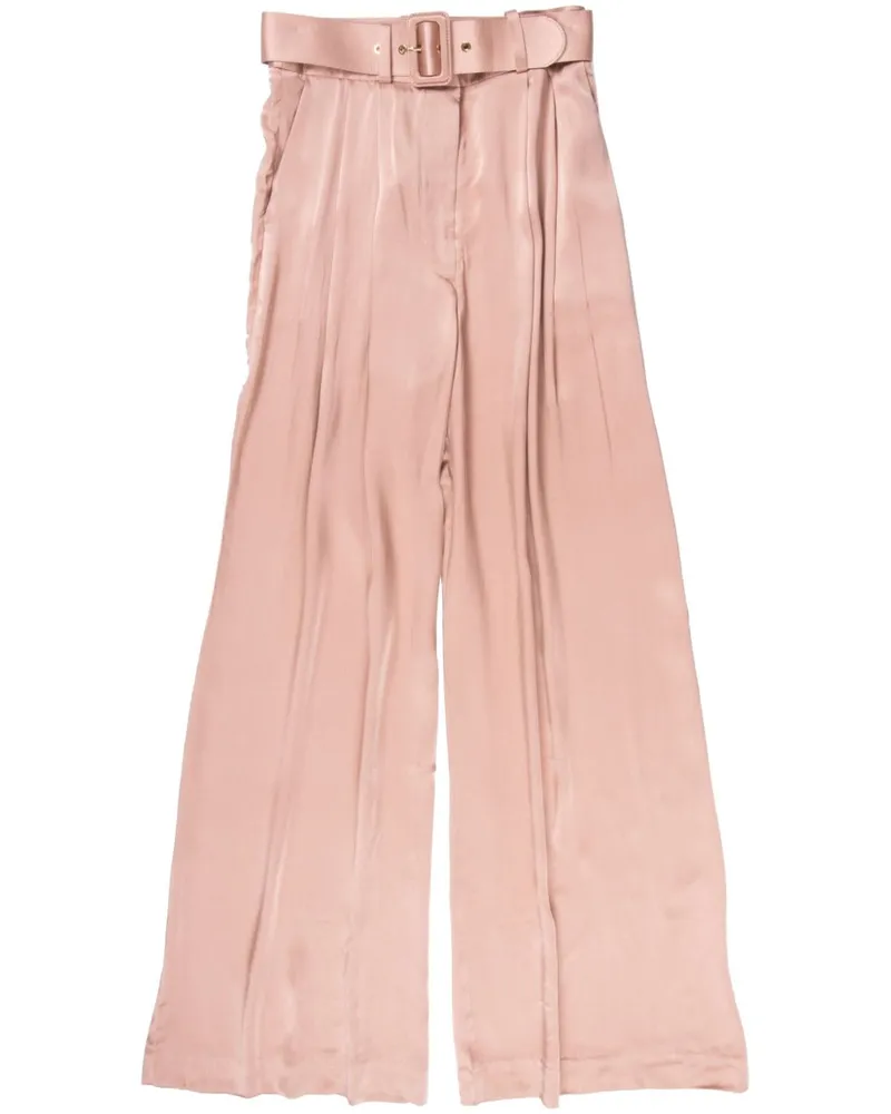 Zimmermann Palazzohose aus Seide - Rosa Rosa