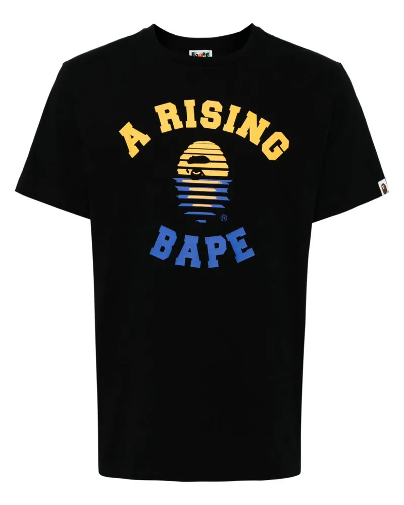 BAPE T-Shirt mit Logo-Print - Schwarz Schwarz