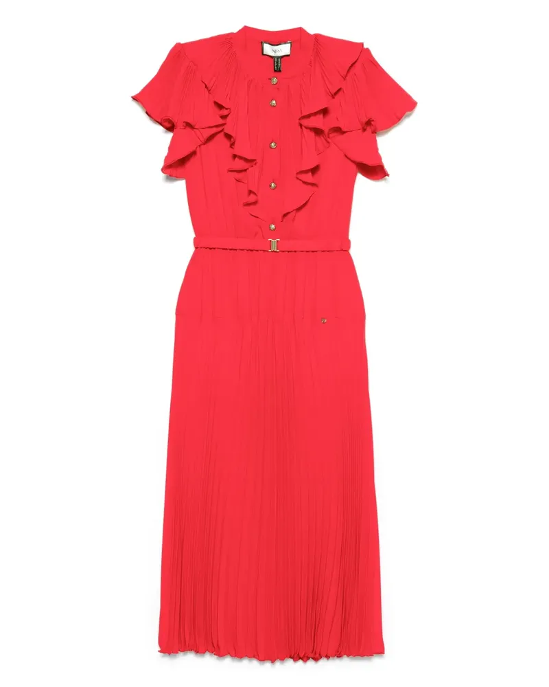 NISSA Midikleid mit Falten - Rot Rot