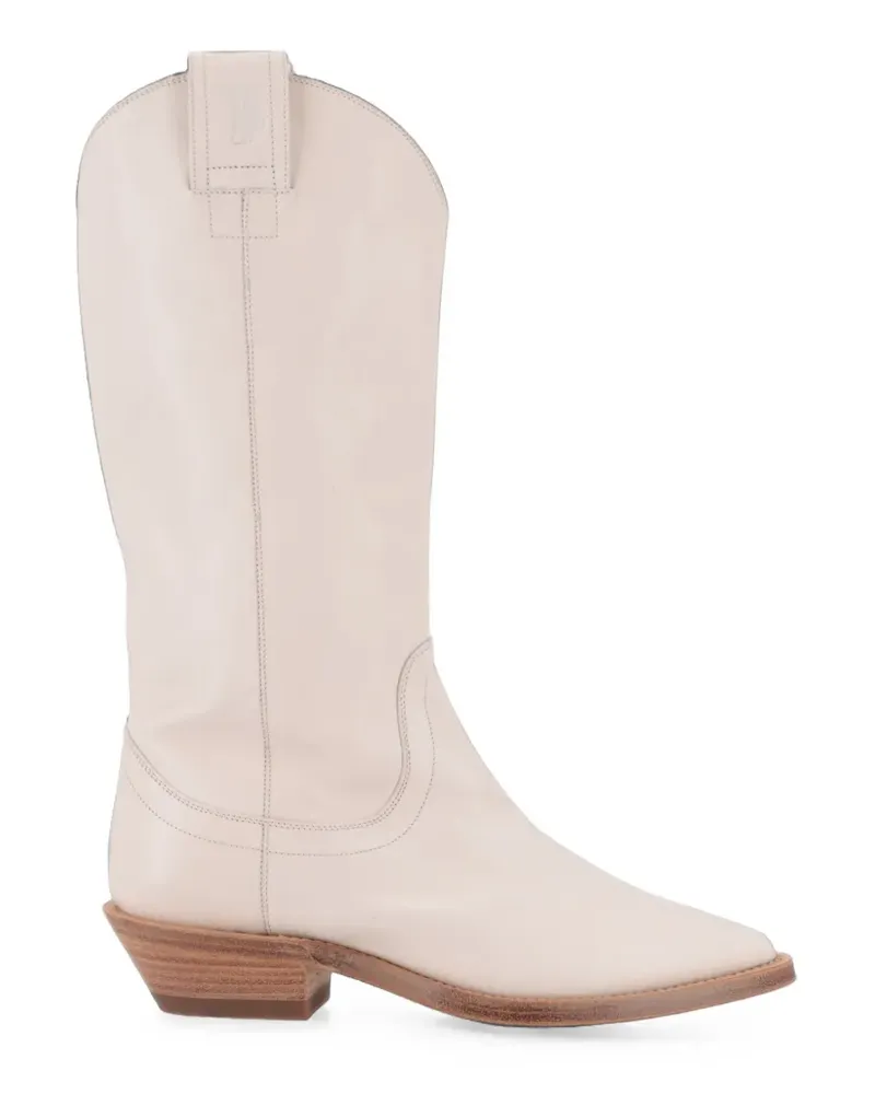 TOD'S Cowboystiefel mit spitzer Kappe - Nude Nude