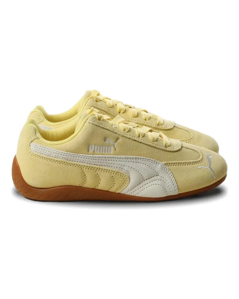 Puma Speedcat OG logo-embroidered suede sneakers - Gelb Gelb