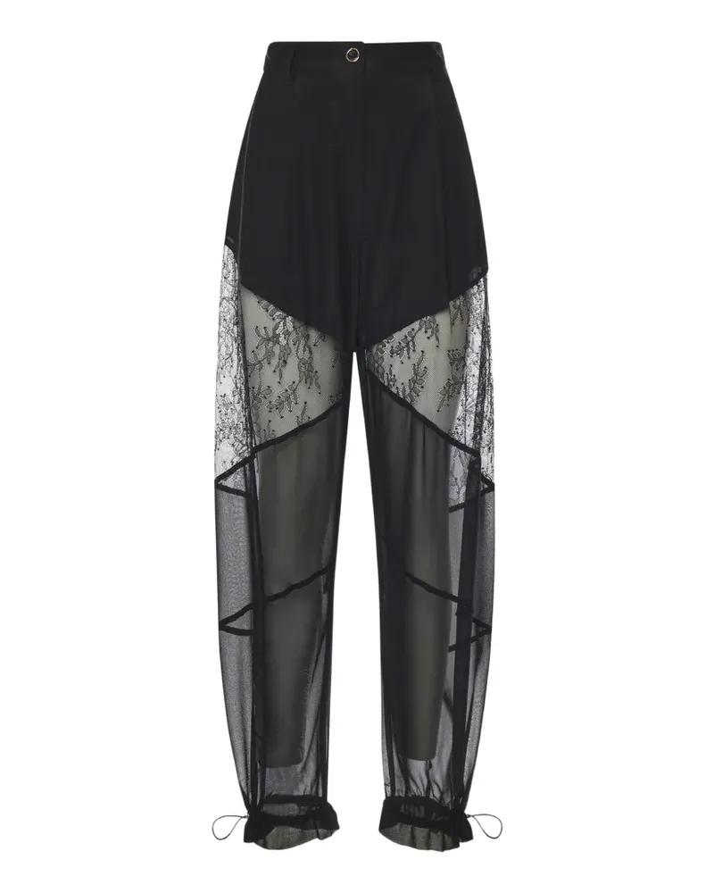 Pinko Hose mit Tapered-Bein - Schwarz Schwarz