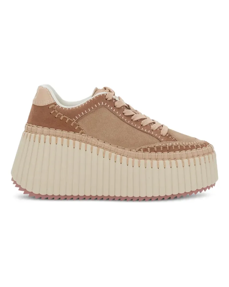 Chloé Nama Plateau-Sneakers - Braun Braun