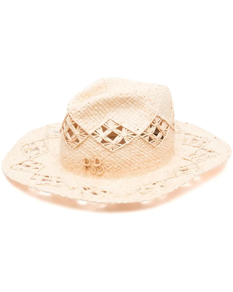 RUSLAN BAGINSKIY Fedora aus Stroh - Nude Nude