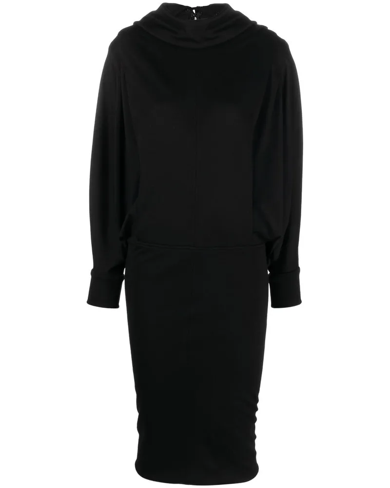 Saint Laurent Minikleid mit Rollkragen - Schwarz Schwarz