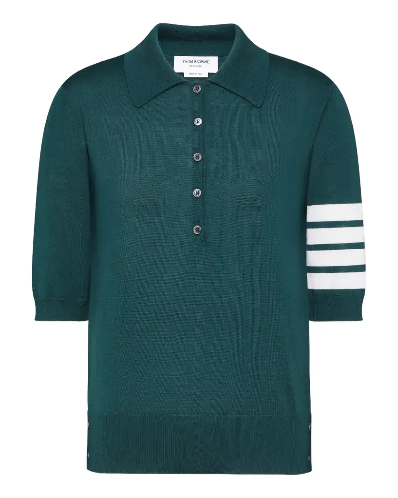 Thom Browne 4-Bar wool polo shirt - Grün Grün
