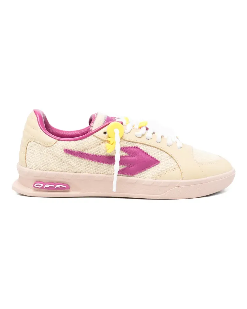 OFF-WHITE arrows-patch sneakers - Nude Nude