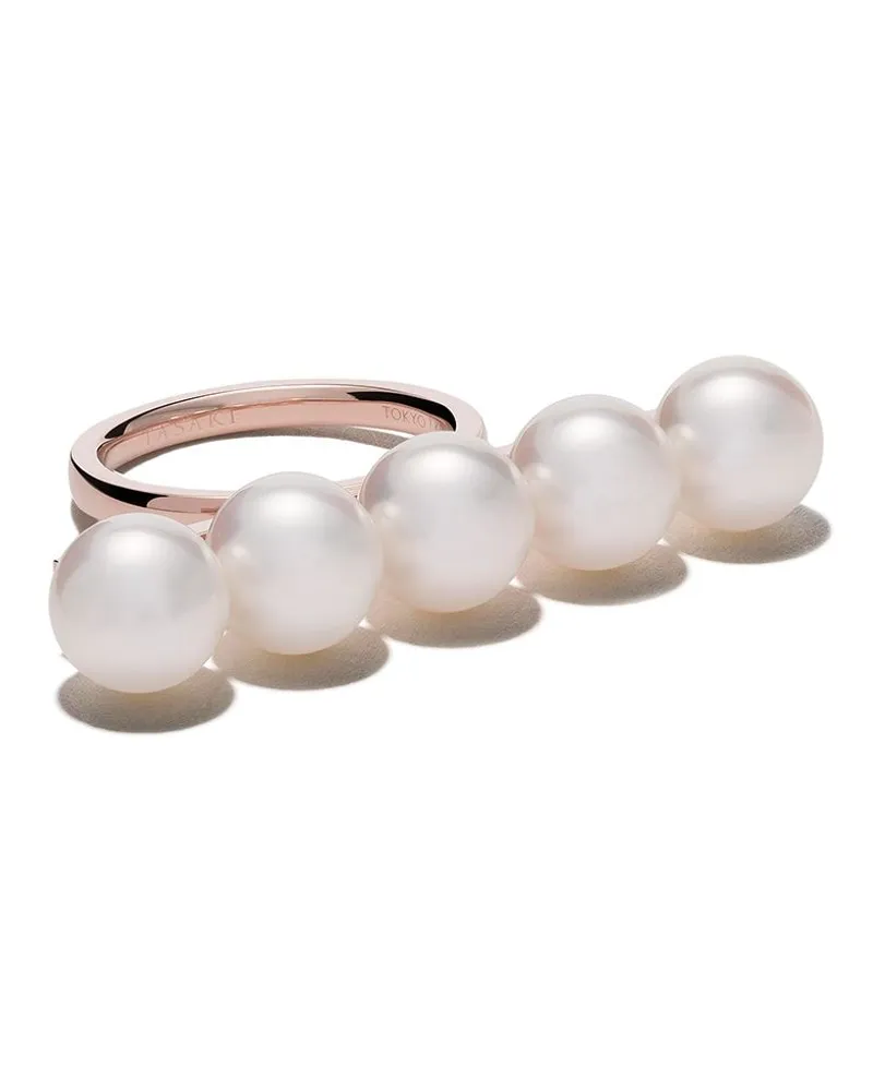 TASAKI 18kt Collection Line Balance Rotgoldring - Rosa Rosa