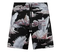 Pyjama-Shorts mit grafischem Print