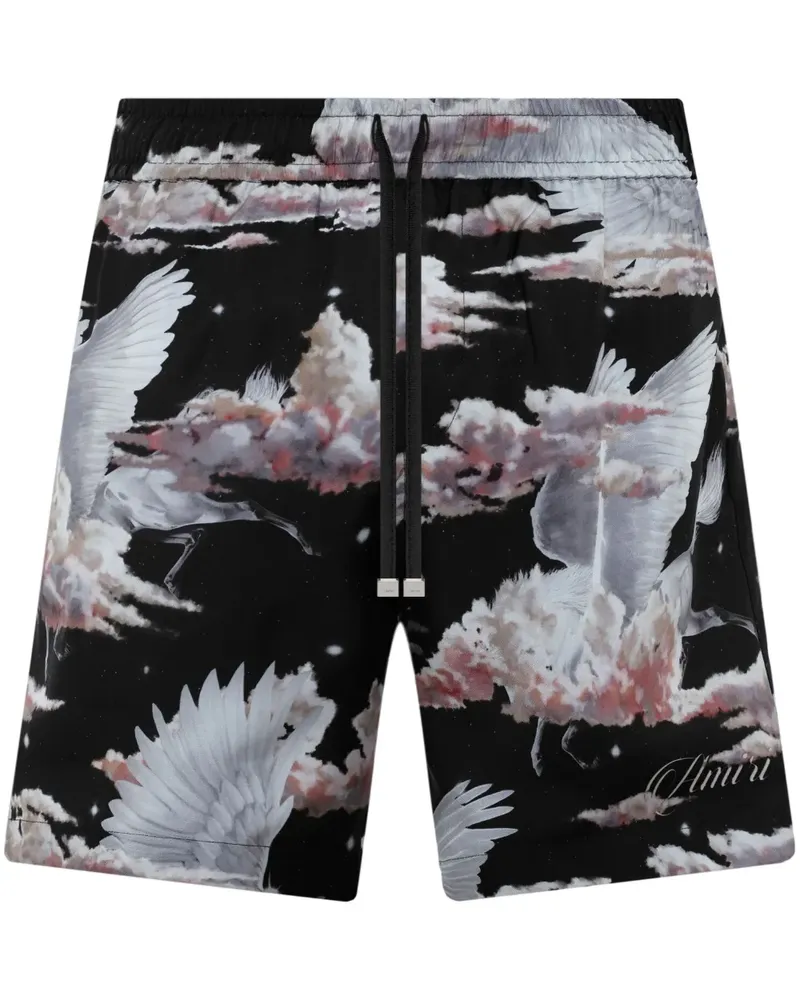 Amiri Pyjama-Shorts mit grafischem Print - Schwarz Schwarz