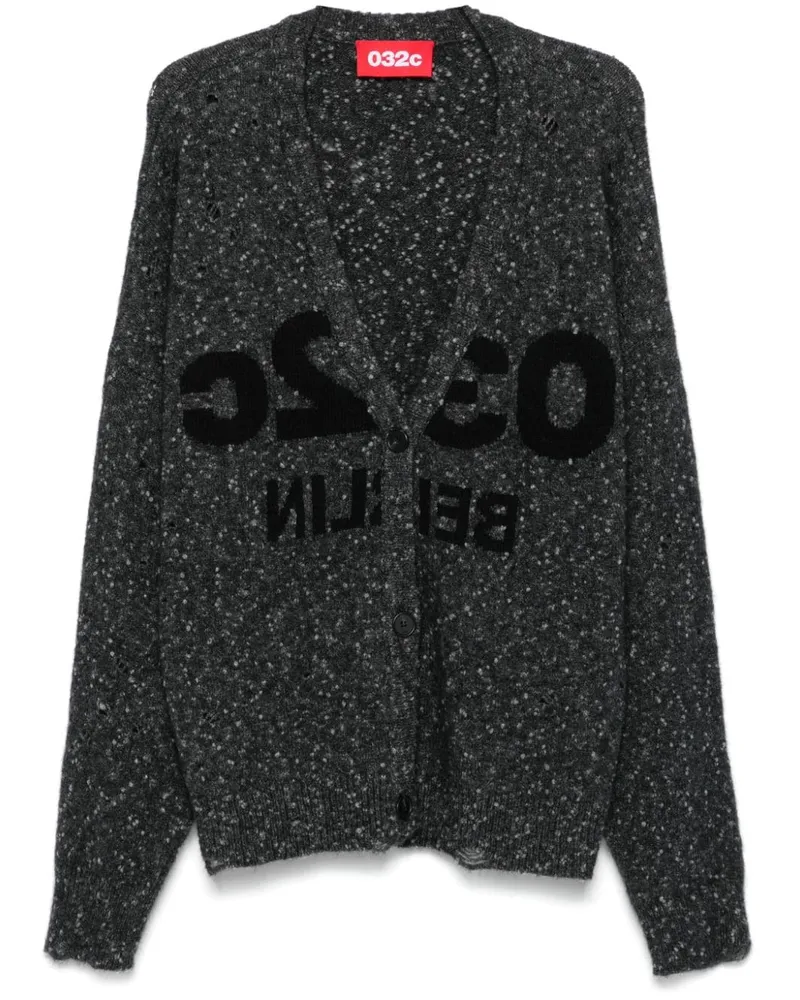 032c Selfie Cardigan - Grau Grau