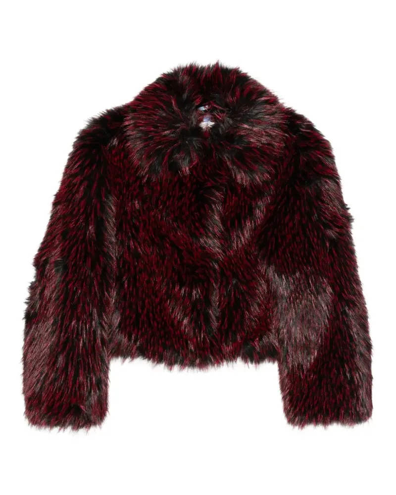Diane von Furstenberg Kaz Cropped-Jacke aus Faux Fur - Rot Rot
