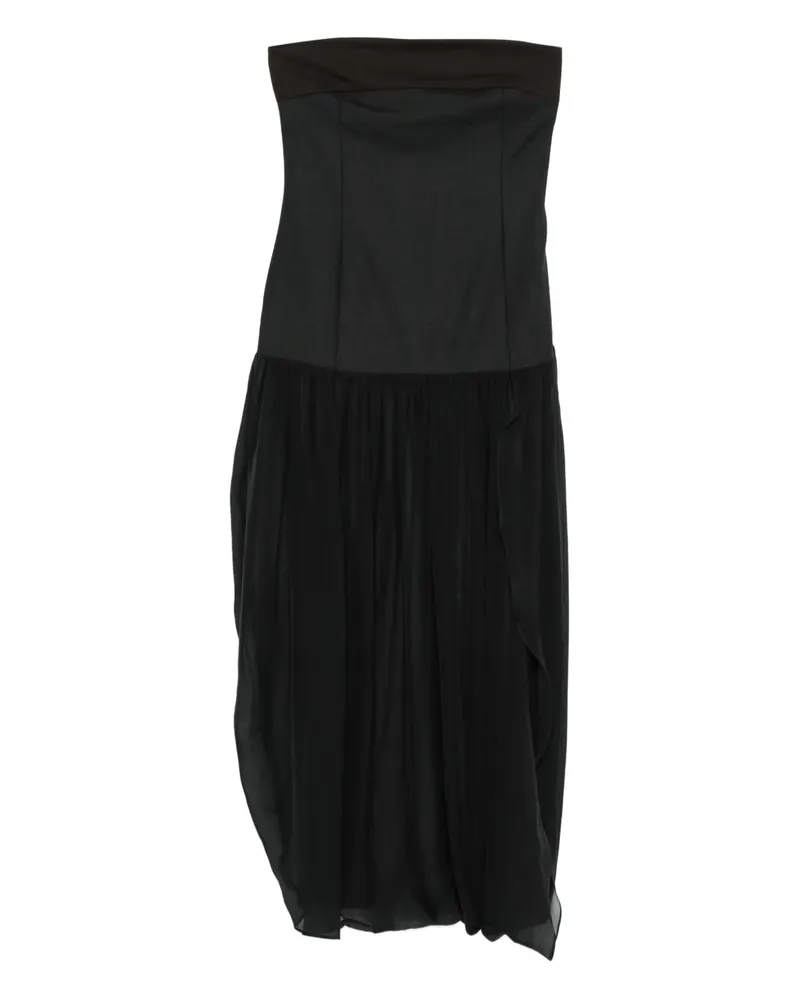 Paloma Wool Schulterfreies Maxikleid - Schwarz Schwarz