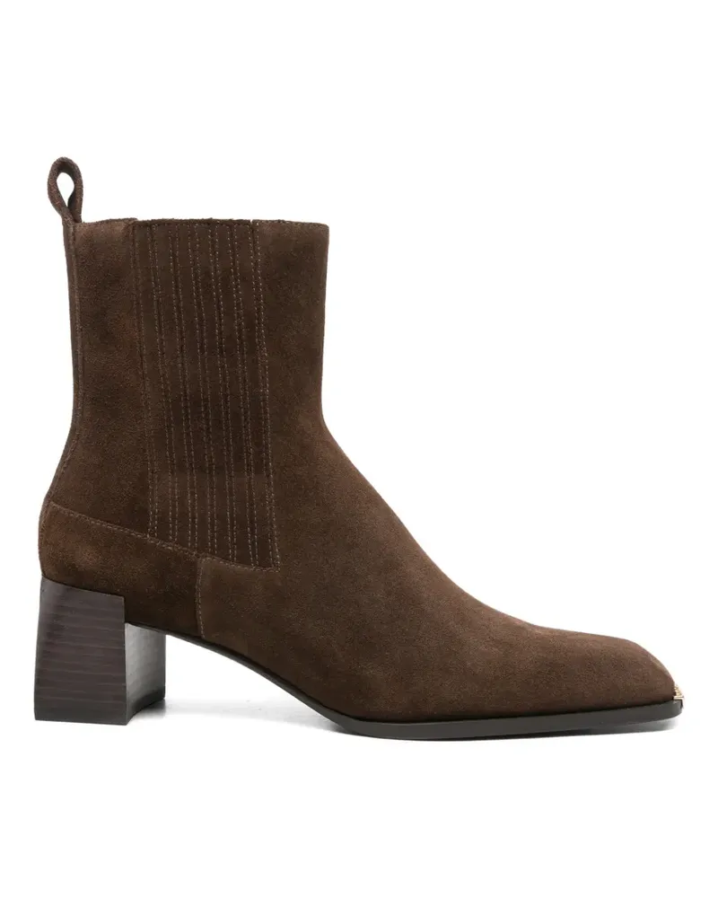 Sandro Stiefeletten mit eckiger Kappe - Braun Braun