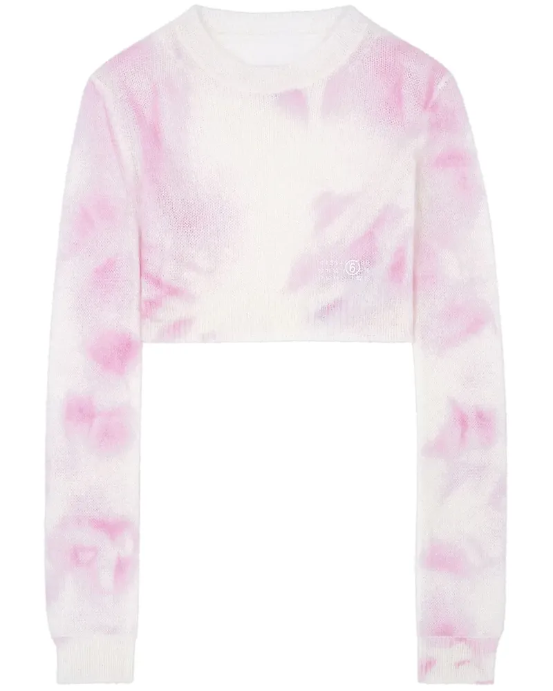 Maison Margiela Pullover mit Batikmuster - Rosa Rosa