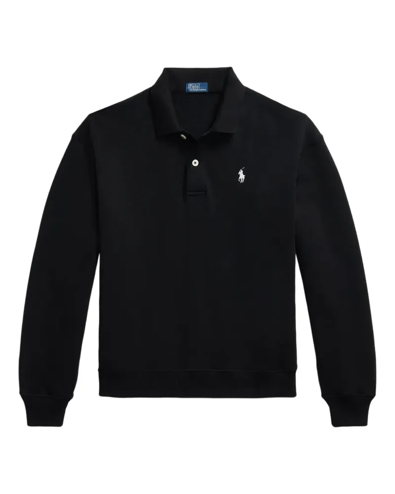 Ralph Lauren Sweatshirt mit Polokragen - Schwarz Schwarz