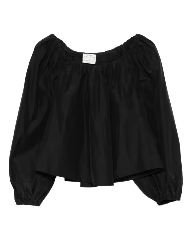 forte_forte couture taffettas blouse - Schwarz Schwarz