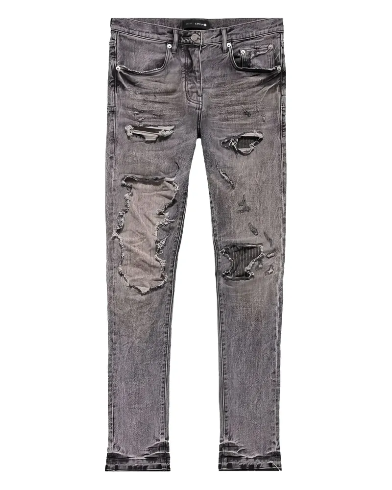 PURPLE BRAND Stitch Patch Repair Jeans - Grau Grau