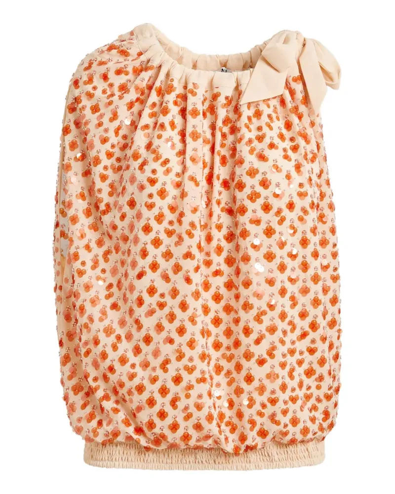 Essentiel sequin-embellished blouse - Nude Nude