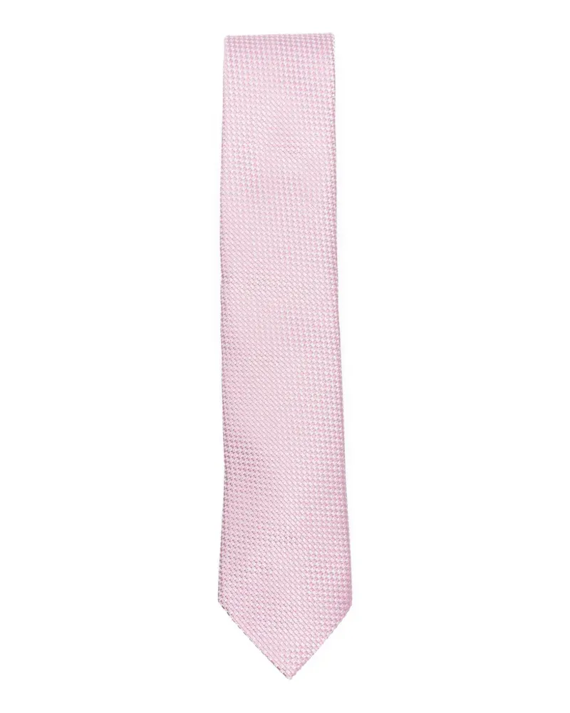 Ermenegildo Zegna micro-patterned tie - Rosa Rosa