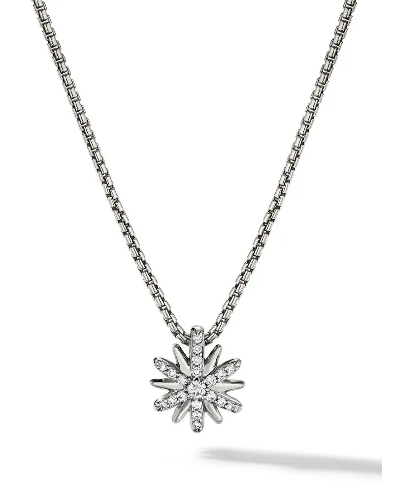 David Yurman Petite Starburst Halskette aus Sterlingsilber 10,5mm Silber