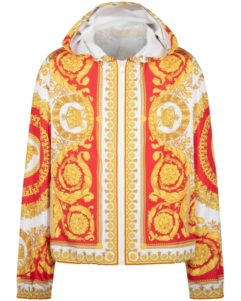 Versace Jacke mit Barocco-Print - Weiß Weiß
