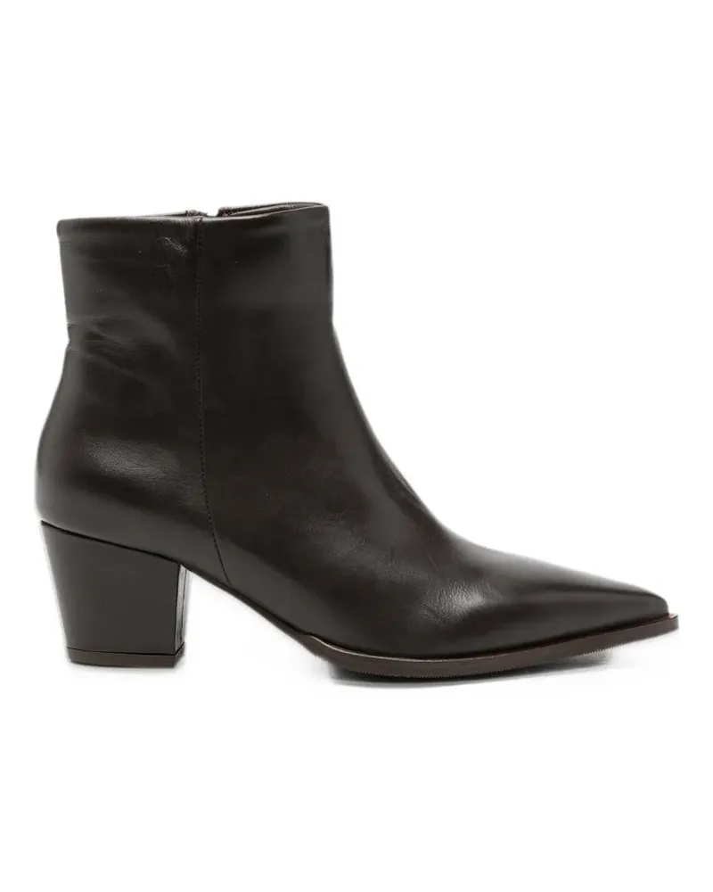 Albano pointed-toe leather ankle boots - Braun Braun