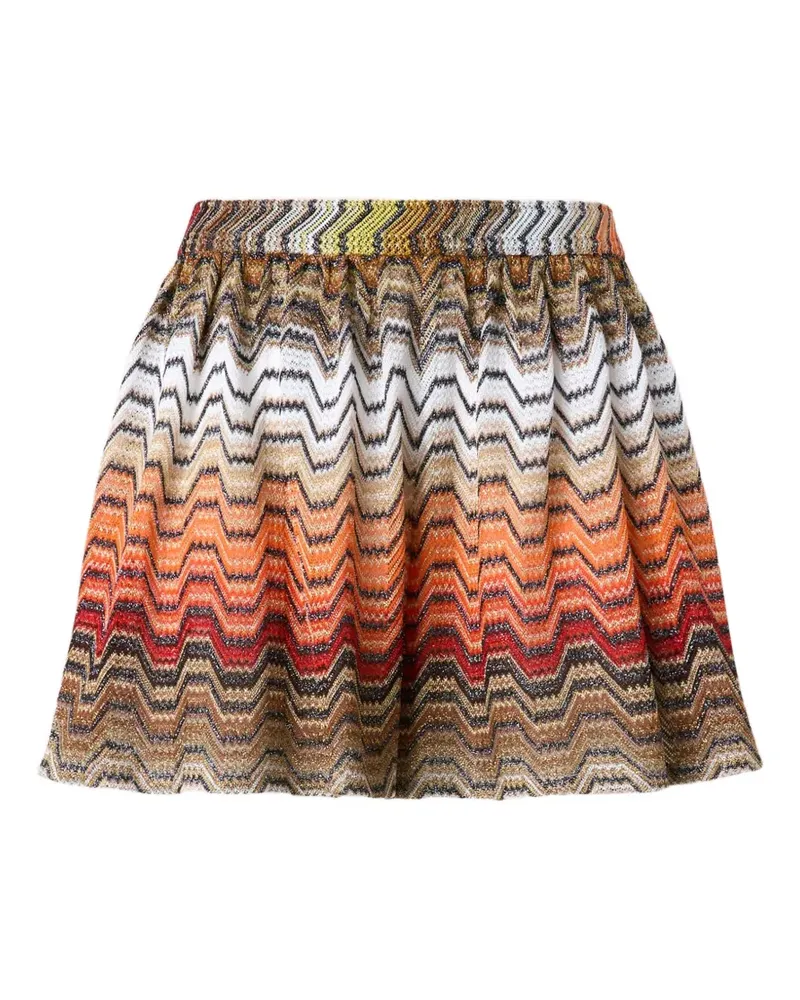 Missoni Minirock mit Zickzackmuster - Braun Braun