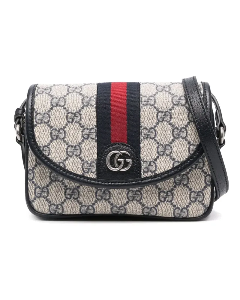 Gucci Mini Ophidia Schultertasche - Blau Blau